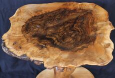 Walnut Tree-Table with burr walnut top 2